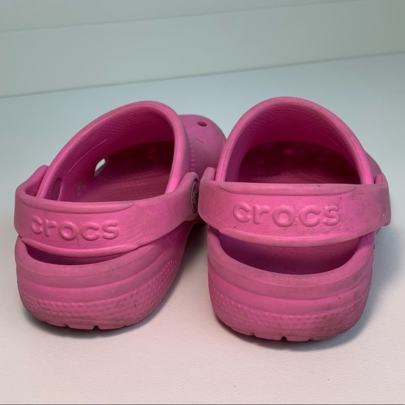 Crocs Youth Bubblegum Pink Original Size 11 - Picture 6 of 9